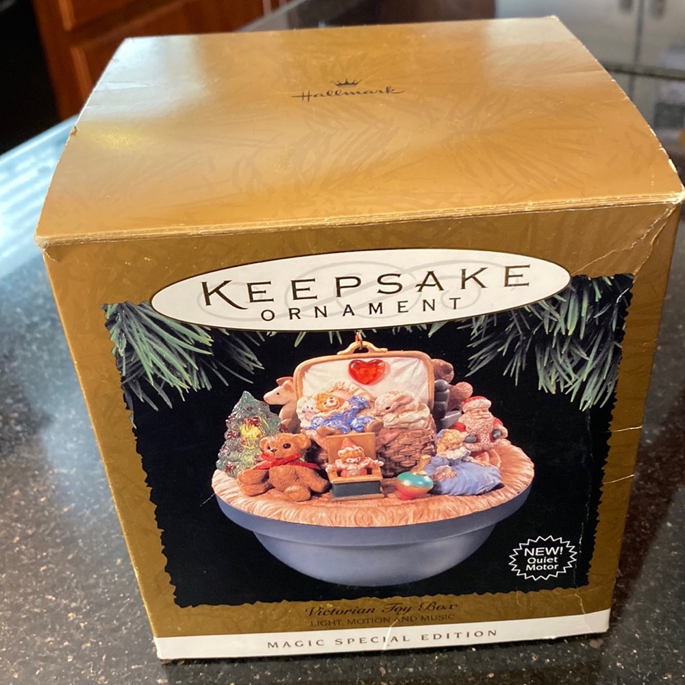 Hallmark Keepsake Vintage Victorian Toy Box Ornament